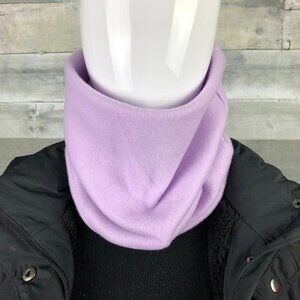 lilac purple neck gaiter neck warmer fleece Scarf Tube Earmuff Gator Cowl Turtle